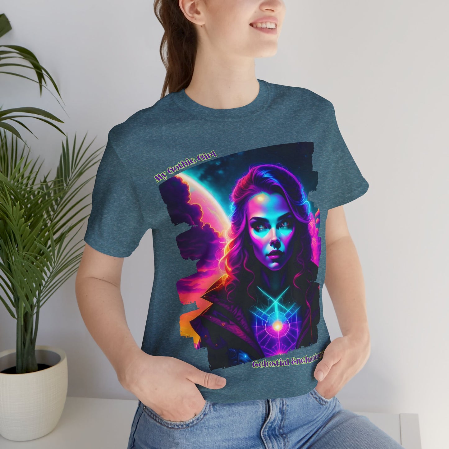 Celestial Enchantress Poetic Goth Graphic Tee – My Gothic Girl