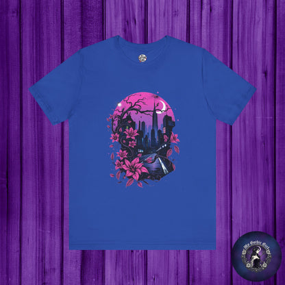 “Dark Bloom” — WhimsyGoth Floral Tee – Alt Aesthetic Poetic Goth Street-wear