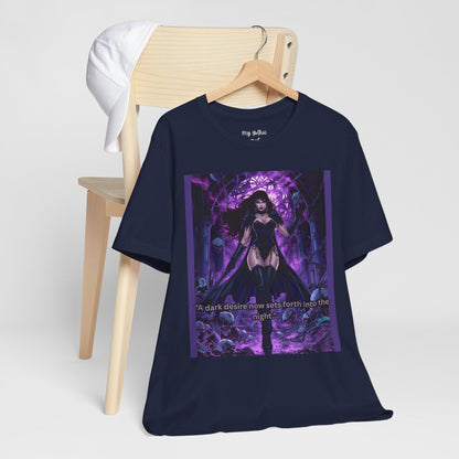 Dark Sorceress Graphic Tee — "A dark desire now sets forth into the night"