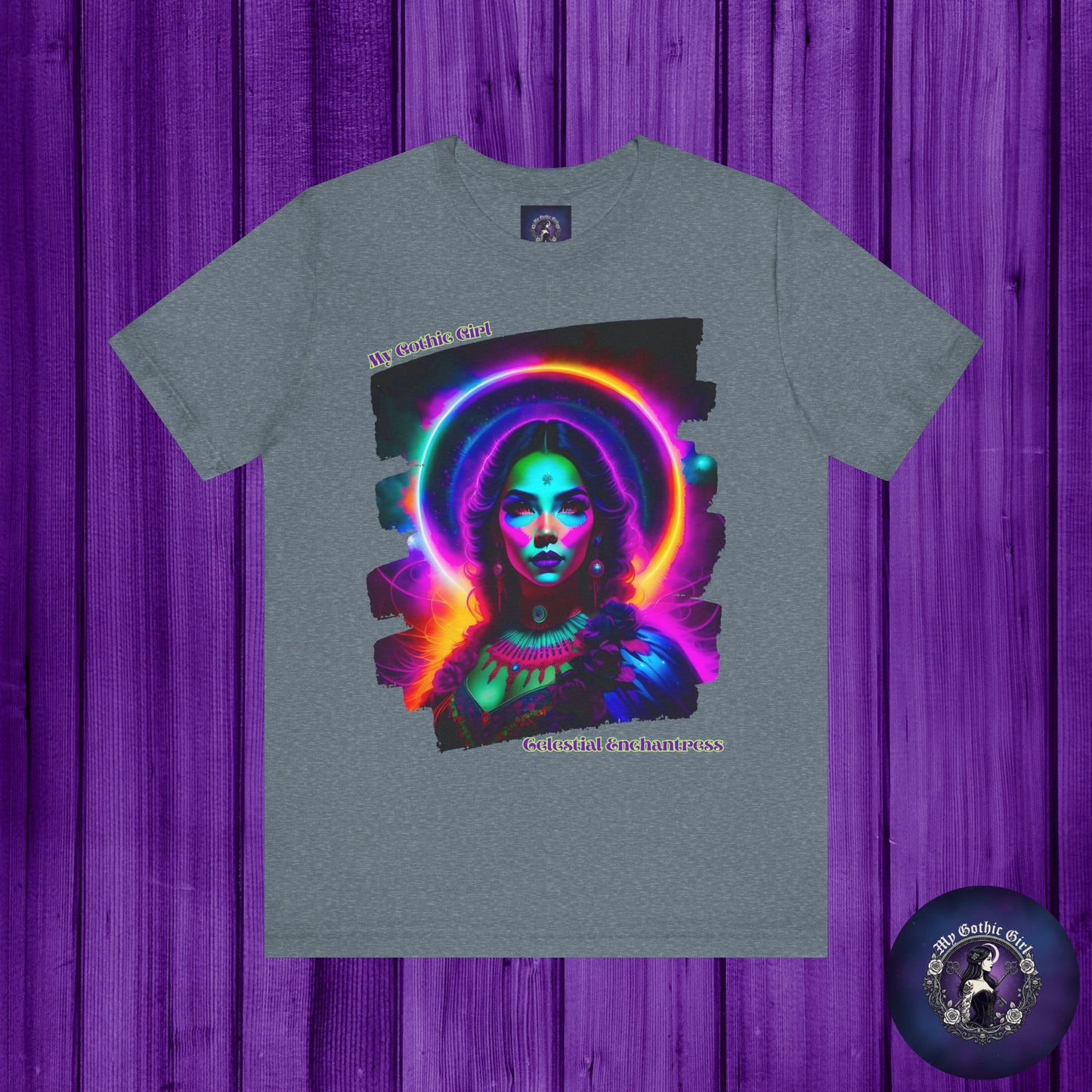 Celestial Enchantress Poetic Goth Graphic Tee – My Gothic Girl