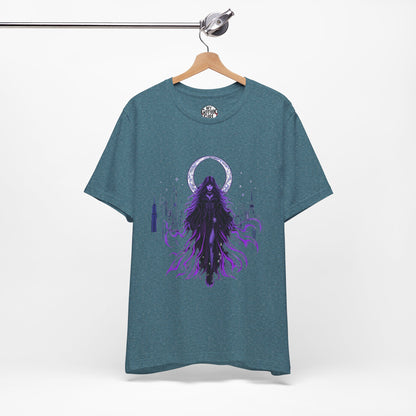 “Celestial Enchantress”  Gothic Graphic T-Shirt – Alt Aesthetic Poetic Goth Street-wear