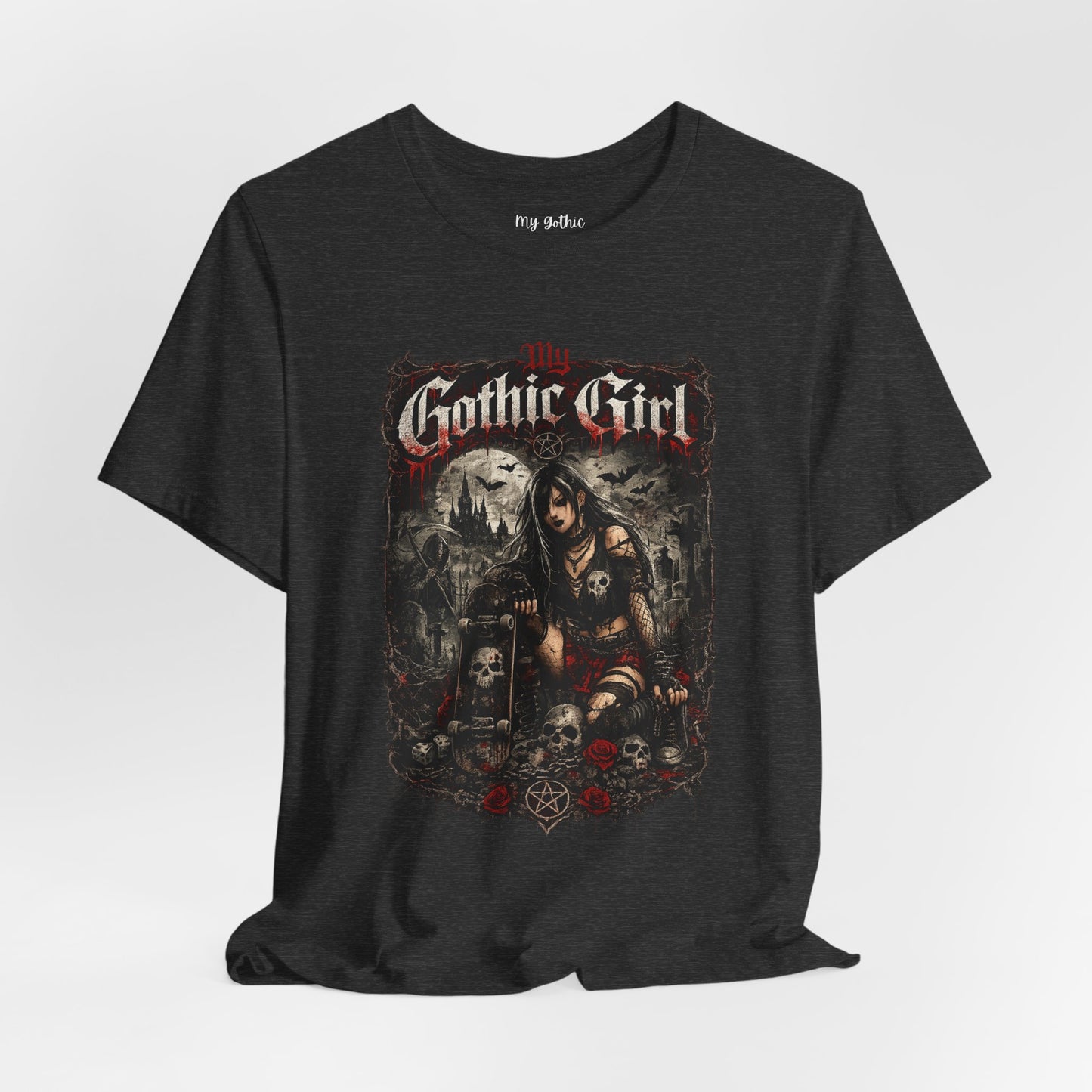 My Gothic Girl - Skater Girl Short Sleeve T Shirt