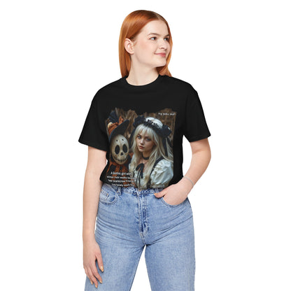 My Gothic Girl T-Shirt "Scarecrow Friend" – Whimsy Goth Streetwear, Dark Poetry Fashion, Alt Aesthetic Apparel