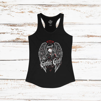 Copy of My Gothic Girl Fallen Angel — Women's Racerback Tank Top