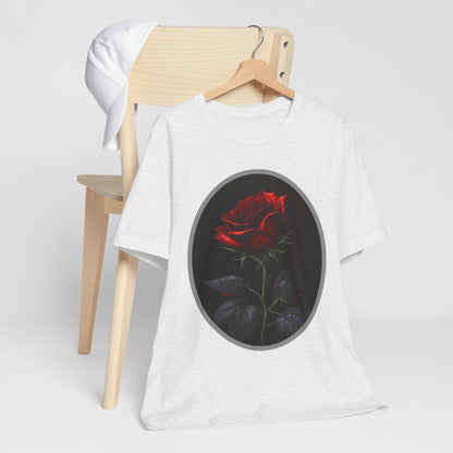 My Gothic Girl T-Shirts for Women & Men "Linda's Red Rose" Dark Aesthetic & Alternative Tees – My Gothic Girl