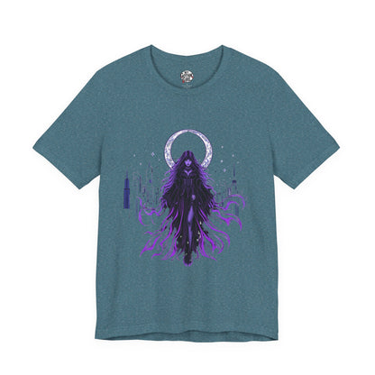 “Celestial Enchantress”  Gothic Graphic T-Shirt – Alt Aesthetic Poetic Goth Street-wear