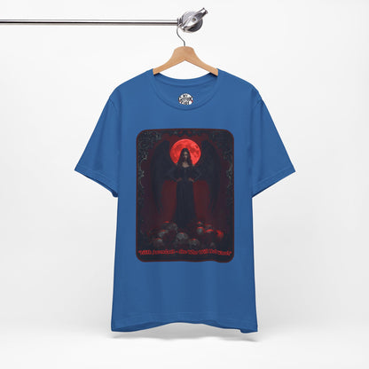 “Lilith Ascendant — She Who Will Not Kneel.” Graphic T-Shirt – Alt Aesthetic Poetic Goth Street-wear