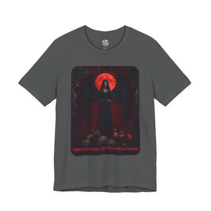 “Lilith Ascendant — She Who Will Not Kneel.” Graphic T-Shirt – Alt Aesthetic Poetic Goth Street-wear