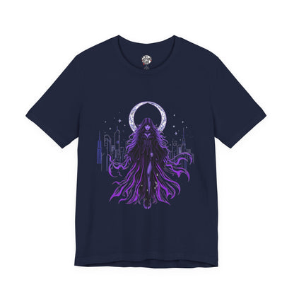 “Celestial Enchantress”  Gothic Graphic T-Shirt – Alt Aesthetic Poetic Goth Street-wear