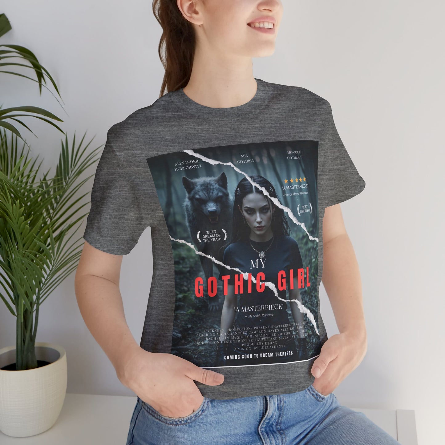 My Gothic Girl T-Shirt "Movie Poster" – Whimsy Goth Streetwear, Dark Poetry Fashion, Alt Aesthetic Apparel