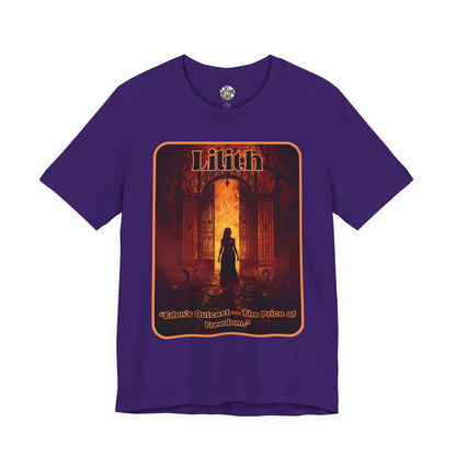 “Lilith  —  Eden’s Outcast, The Price of Freedom.” Graphic T-Shirt – Alt Aesthetic Poetic Goth Street-wear