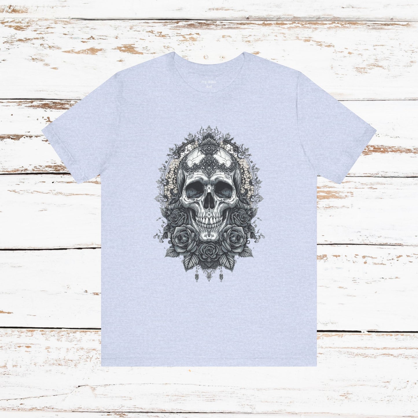 Gothic Skull Elegance T-Shirt