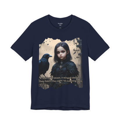 My Gothic Girl T-Shirt "Black Raven"  Whimsy Goth, Goth Fashion, Poetic Gothic Street Wear