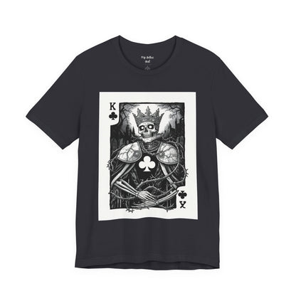 King of Clubs Skeleton Playing Card T‑Shirt