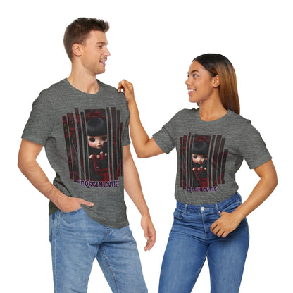 “Coffin Cutie” — cute Gothic doll peeking out from a small coffin Graphic T-Shirt – Alt Aesthetic Poetic Goth Street-wear
