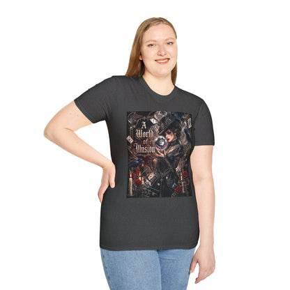 A World of Illusion T-Shirt — Gothic Fortune Teller Magic Tee