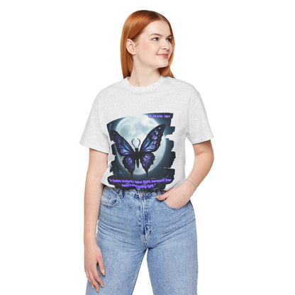 My Gothic Girl T-Shirt "Purple Gothic Butterfly" – Whimsy Goth Streetwear, Dark Poetry Fashion, Alt Aesthetic Apparel
