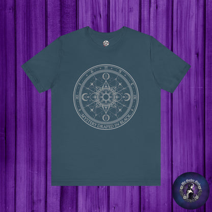 Copy of “Midnight Toy-maker's Creation” —hand-stitched Gothic doll Graphic T-Shirt – Alt Aesthetic Poetic Goth Street-wear
