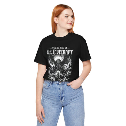 "From The Mind Of H.P. Lovecraft" Gothic Literary Horror T-Shirt