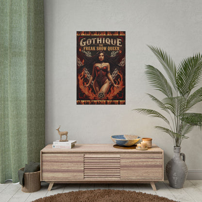 Gothique The Freak Show Queen - Wall Art Poster