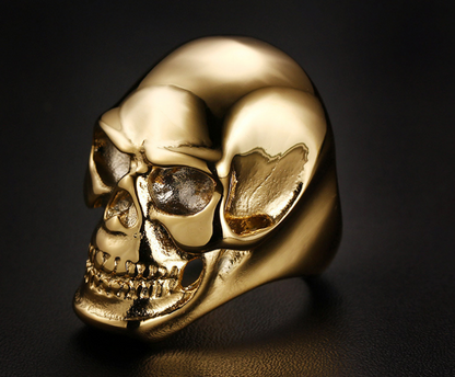 Punk Skull Ring - Ghost Head Design