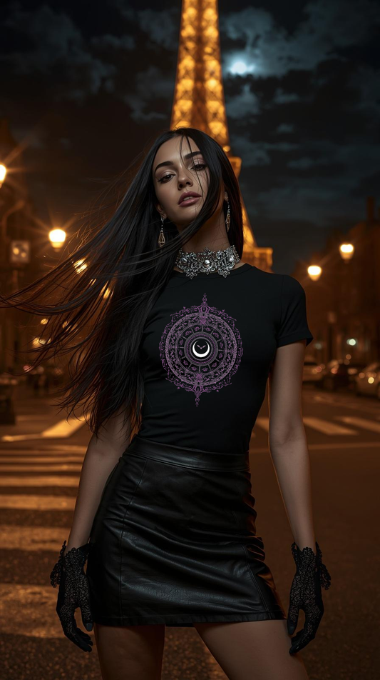 Gothic Moon Tee — "My Gothic Girl" Women's Graphic Shirt