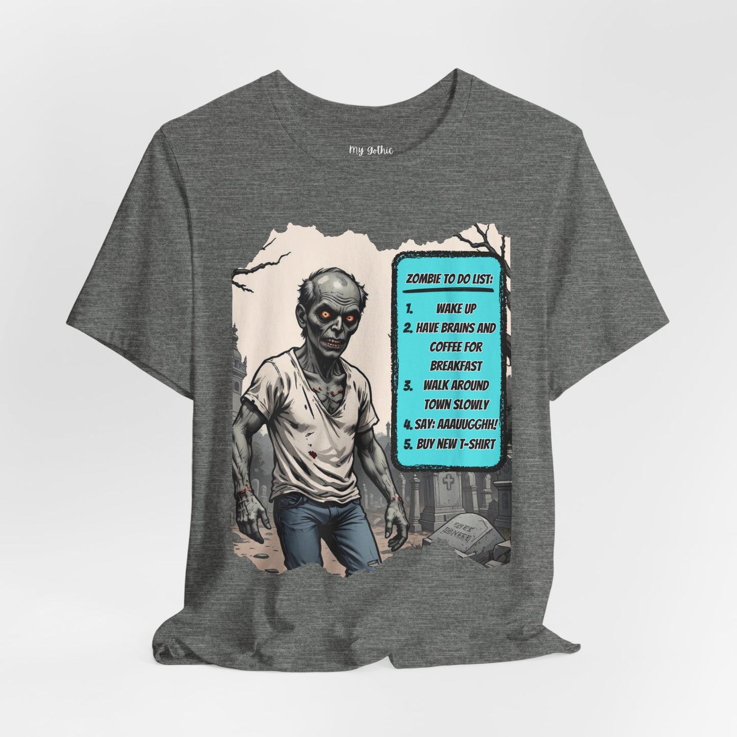 My Gothic Girl "Zombie: To Do List"  – Whimsy Goth Streetwear, Dark Poetry Fashion, Alt Aesthetic Apparel