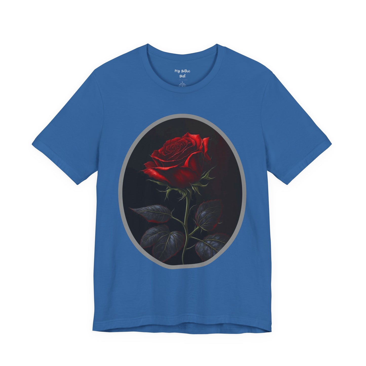 My Gothic Girl T-Shirts for Women & Men "Linda's Red Rose" Dark Aesthetic & Alternative Tees – My Gothic Girl