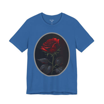 My Gothic Girl T-Shirts for Women & Men "Linda's Red Rose" Dark Aesthetic & Alternative Tees – My Gothic Girl