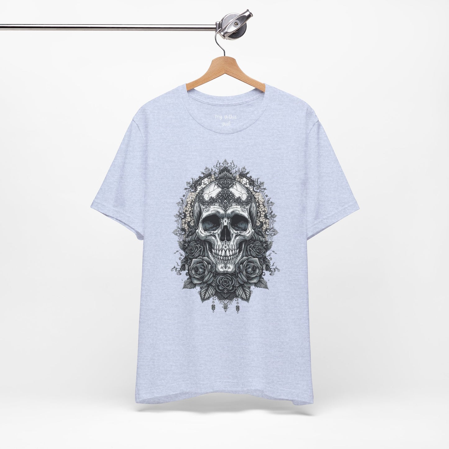 Gothic Skull Elegance T-Shirt
