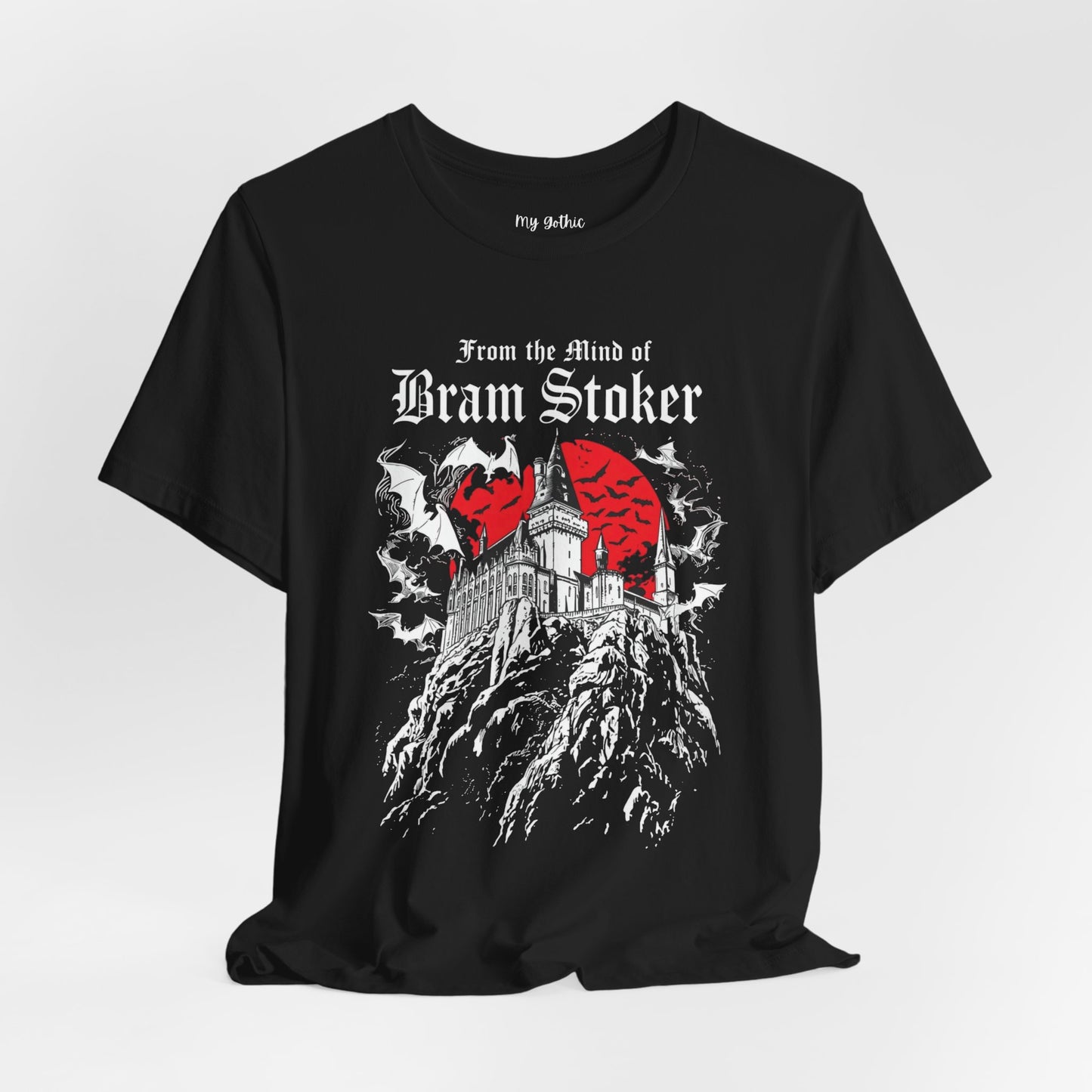 "From The Mind Of Bram Stoker" Gothic Literary Horror T-Shirt