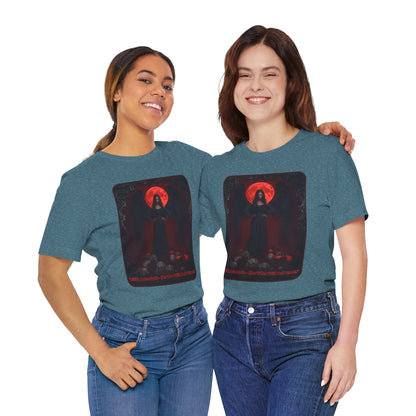 “Lilith Ascendant — She Who Will Not Kneel.” Graphic T-Shirt – Alt Aesthetic Poetic Goth Street-wear