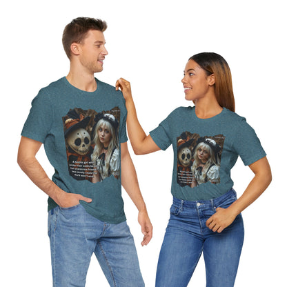 My Gothic Girl T-Shirt "Scarecrow Friend" – Whimsy Goth Streetwear, Dark Poetry Fashion, Alt Aesthetic Apparel