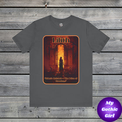 “Lilith  —  Eden’s Outcast, The Price of Freedom.” Graphic T-Shirt – Alt Aesthetic Poetic Goth Street-wear