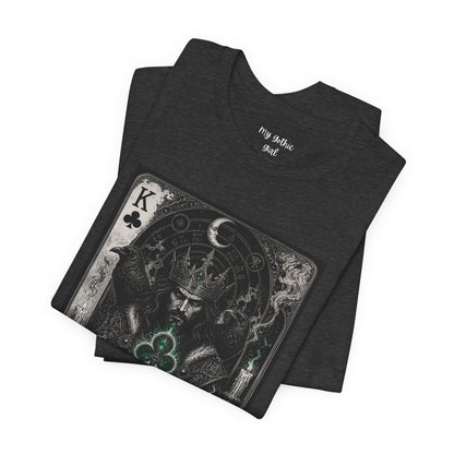 King of Clubs Playing Card T-Shirt — Gothic Card Deck Graphic Tee
