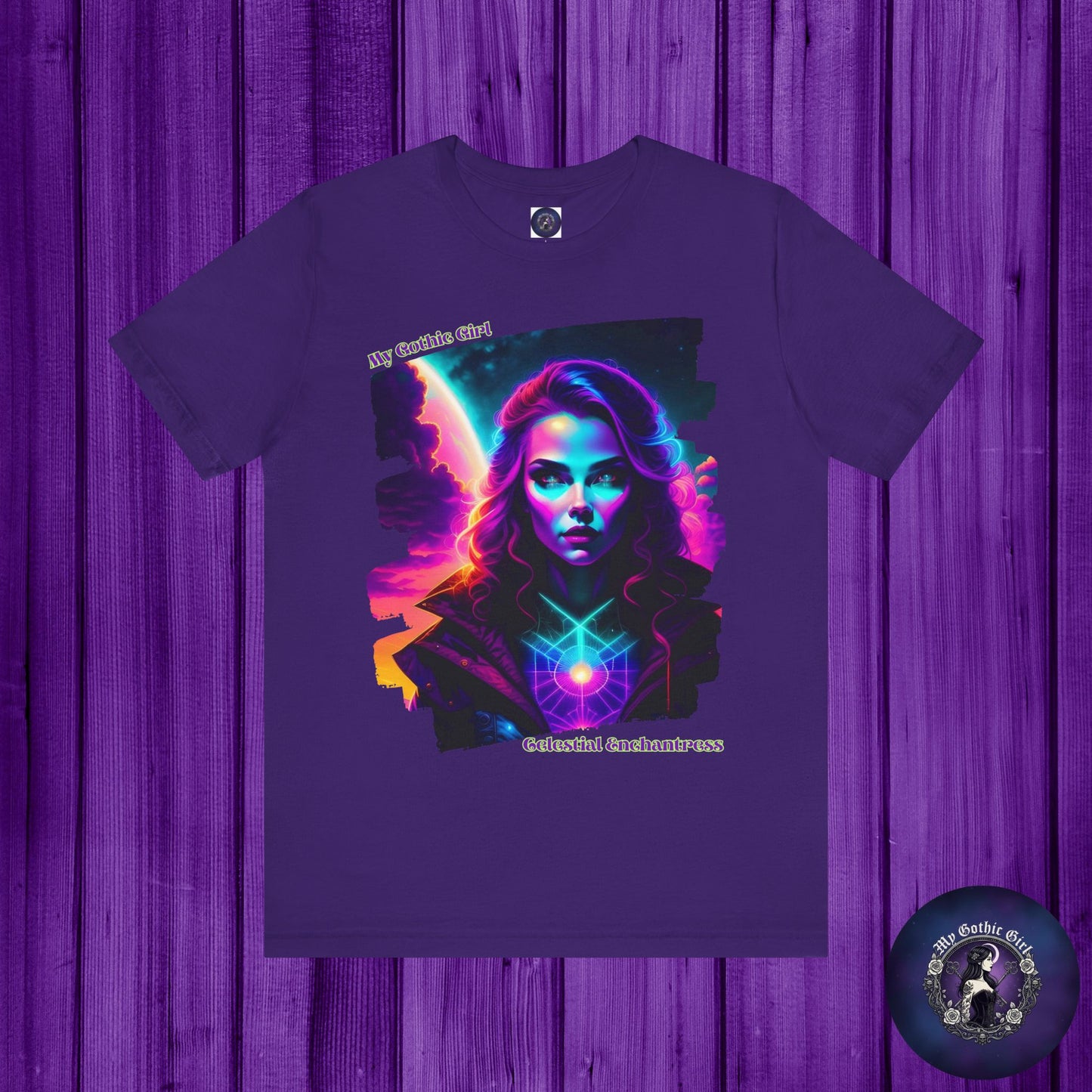Celestial Enchantress Poetic Goth Graphic Tee – My Gothic Girl