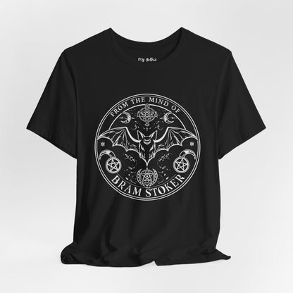"From The Mind Of Bram Stoker" Gothic Literary Horror T-Shirt