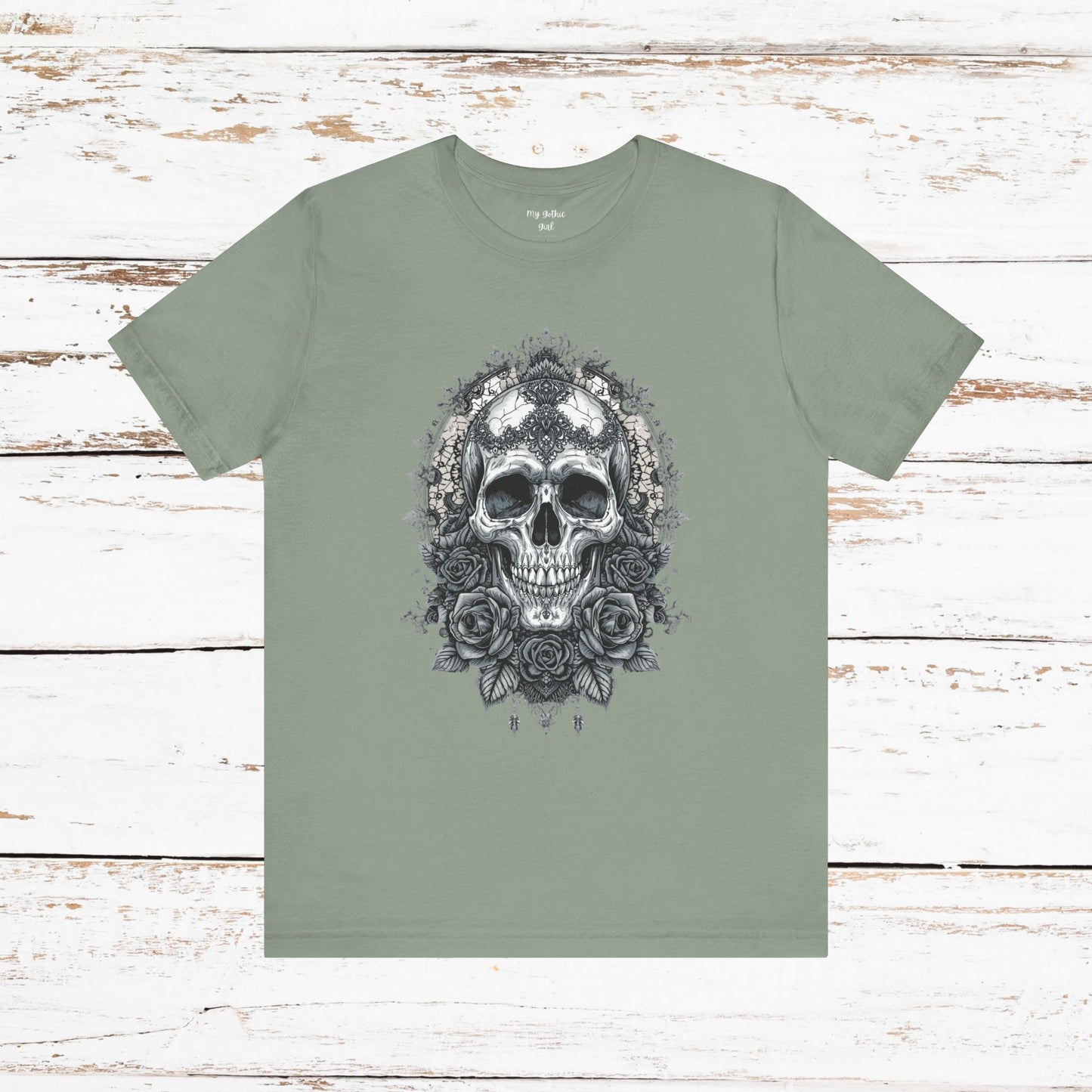 Gothic Skull Elegance T-Shirt