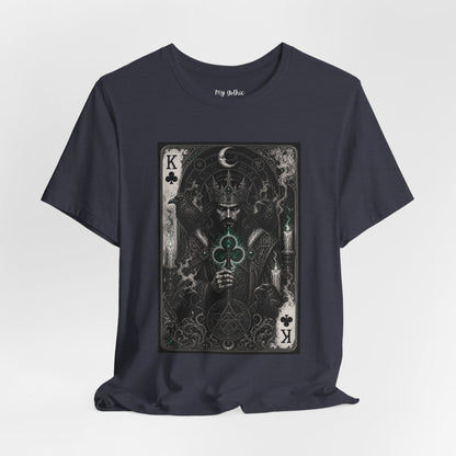 King of Clubs Playing Card T-Shirt — Gothic Card Deck Graphic Tee