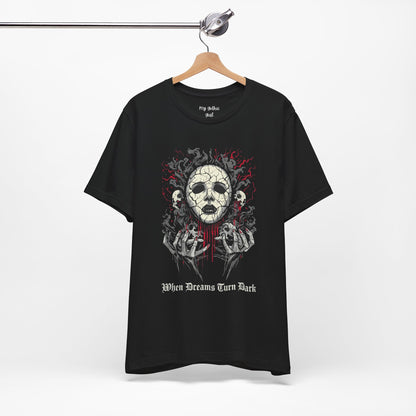 "When Dreams Turn Dark" Gothic Art The Cracked Face T Shirt