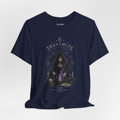 Transmute Your Darkness Alchemist Arts Tee — Witchy Occult Graphic T-Shirt