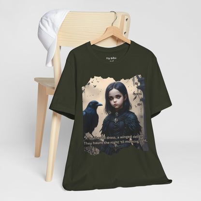 My Gothic Girl T-Shirt "Black Raven"  Whimsy Goth, Goth Fashion, Poetic Gothic Street Wear