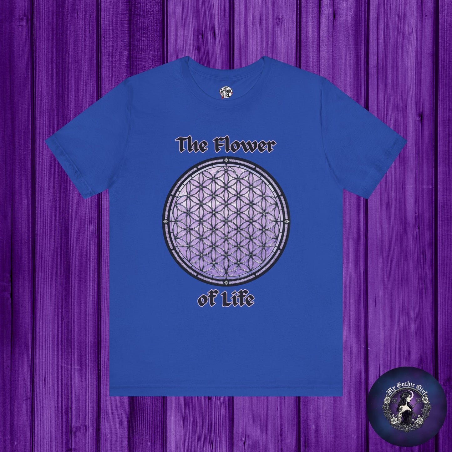 "The Flower of Life"  Gothic Graphic T-Shirt – Alt Aesthetic Poetic Goth Street-wear