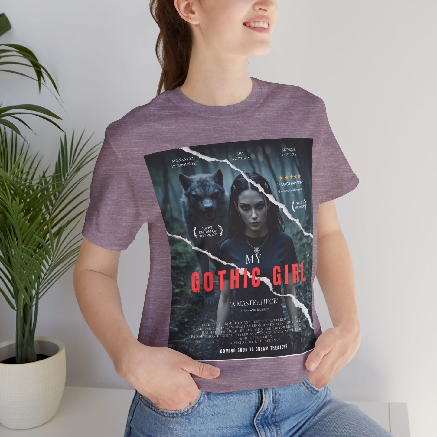 My Gothic Girl T-Shirt "Movie Poster" – Whimsy Goth Streetwear, Dark Poetry Fashion, Alt Aesthetic Apparel