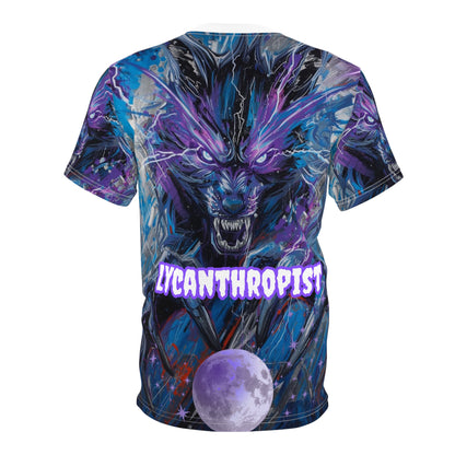 Lycanthropist Werewolf and Moon Gothic Graphic T-Shirt – Dark Romance All Over Print My Gothic Girl