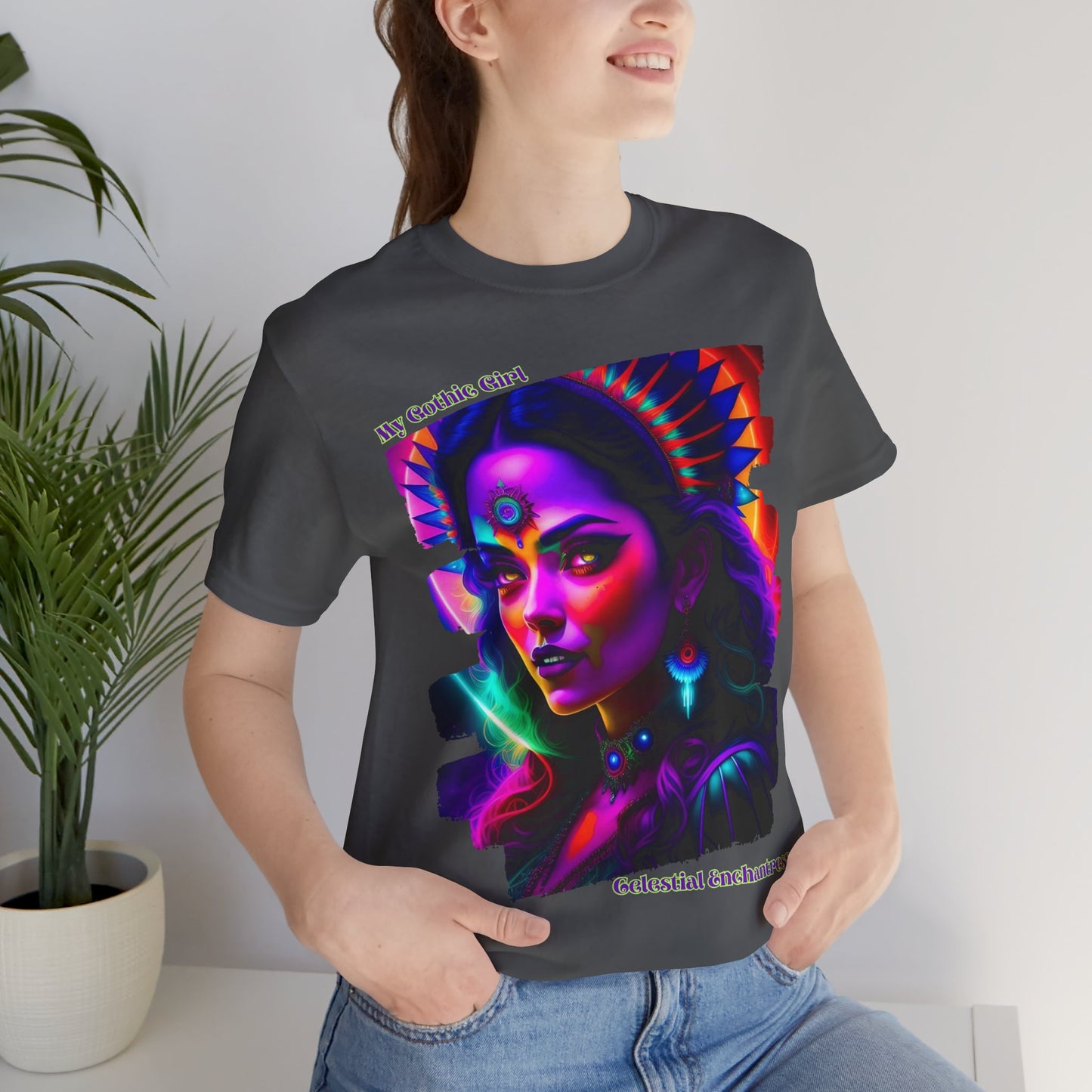 Celestial Enchantress Poetic Goth Graphic Tee – My Gothic Girl