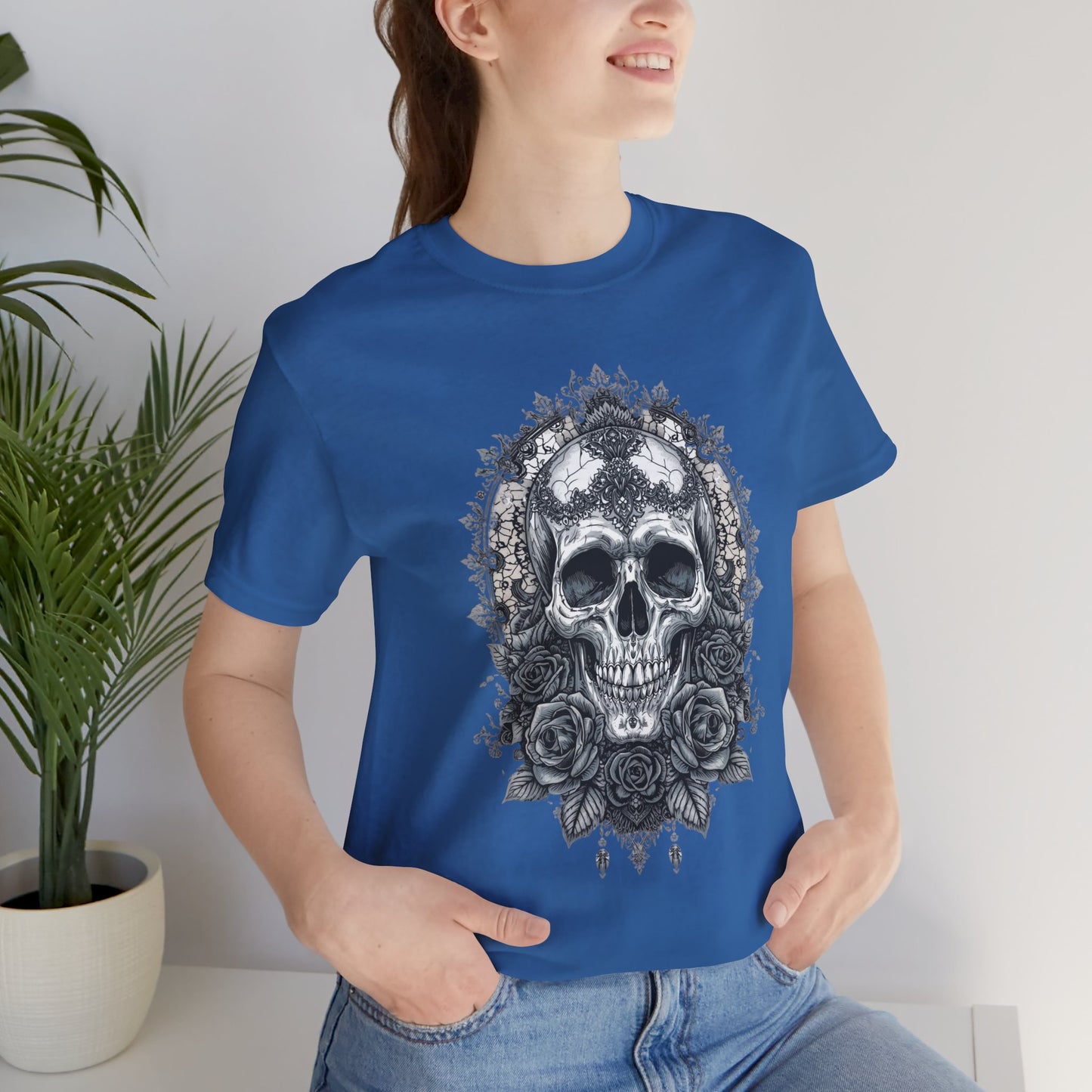 Gothic Skull Elegance T-Shirt