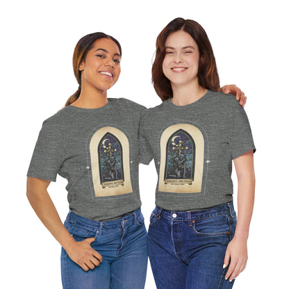"Vengeance and Faith"  Gothic Graphic T-Shirt – Alt Aesthetic Poetic Goth Streetwear