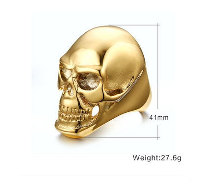 Punk Skull Ring - Ghost Head Design