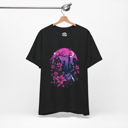 “Dark Bloom” — WhimsyGoth Floral Tee – Alt Aesthetic Poetic Goth Street-wear